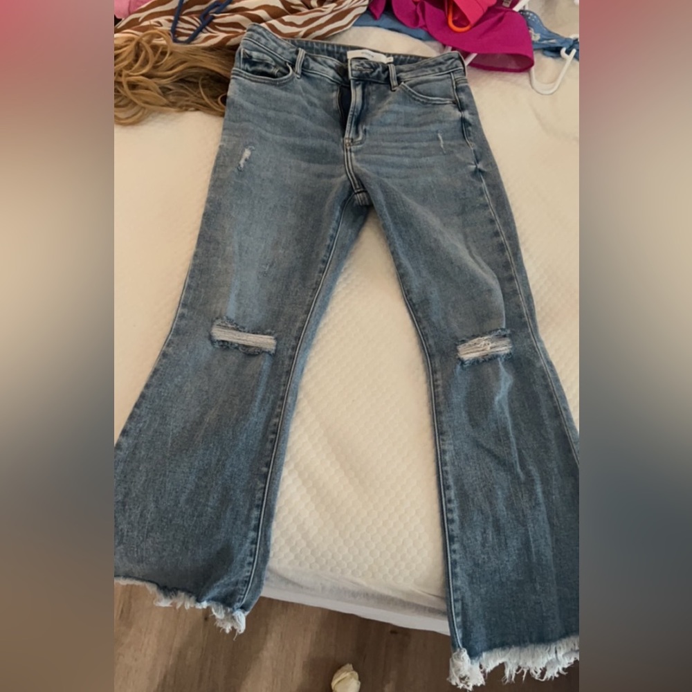 Hidden Denim - Flare crop style